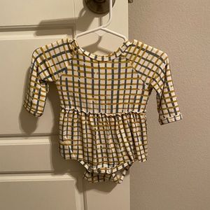 Spearmintlove long sleeve skirted bodysuit